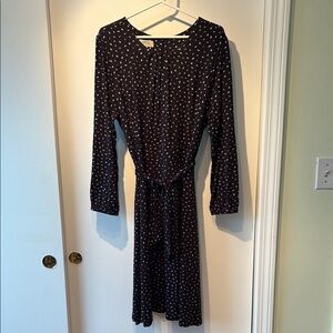 Hobbs London Printed Stretchy Jersey Midi Dress 12